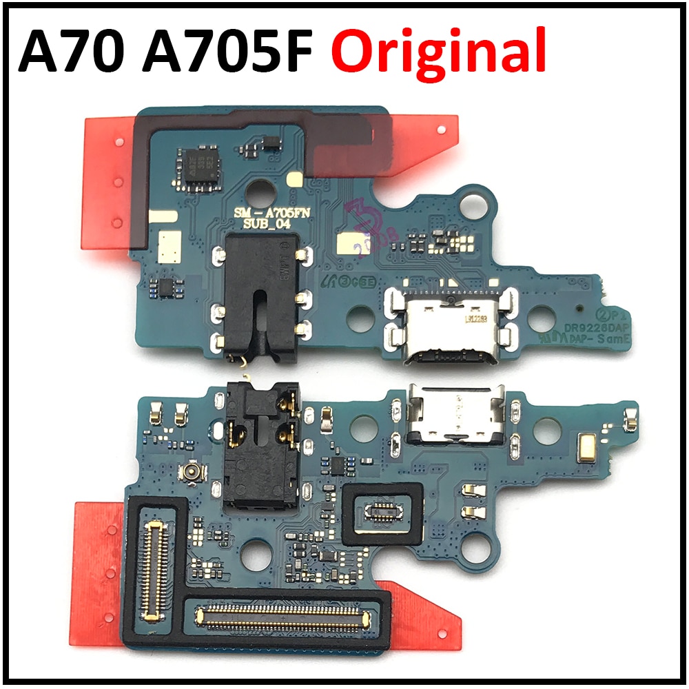 Port de chargement USB, câble flexible pour Samsung Galaxy A70 A705F, connecteur de Dock avec Microphone