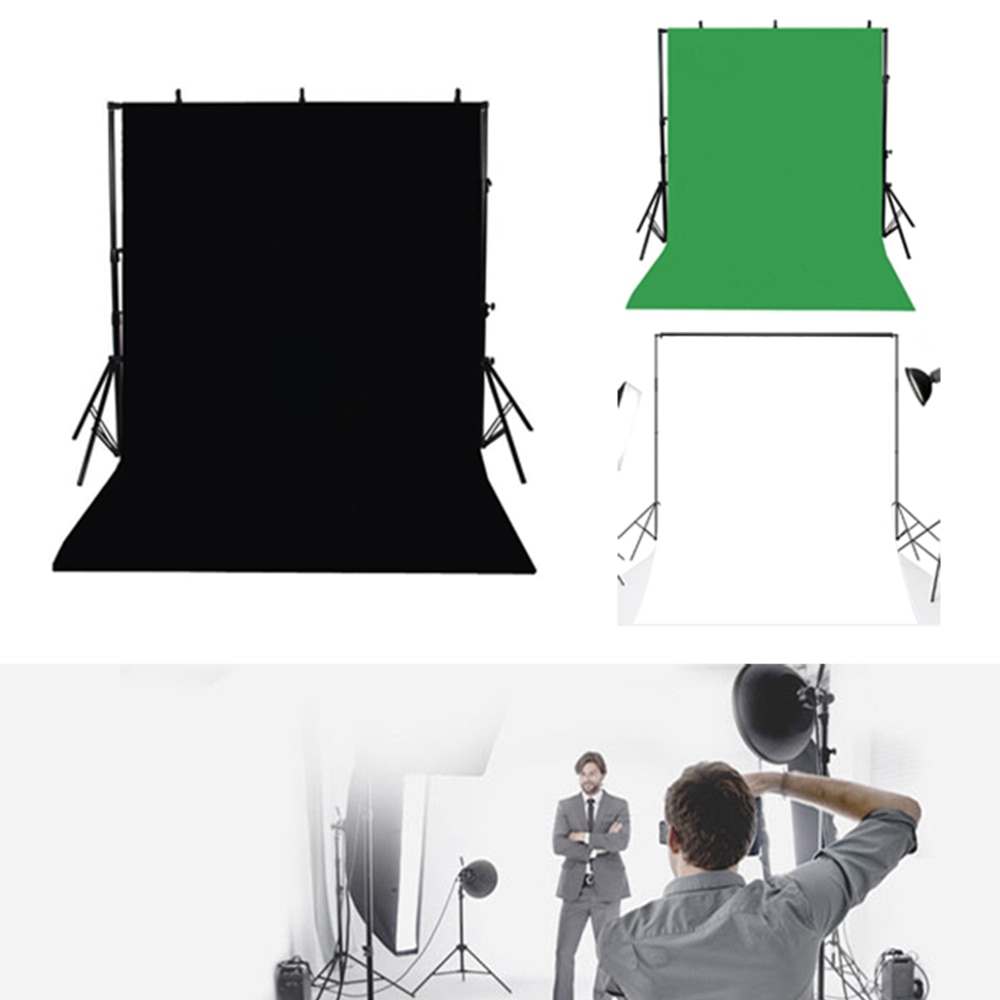 Foldable Backdrop Cloth Color Polyester Plended Fabric Photo Background Studio Photography Screen Chromakey Black White Green