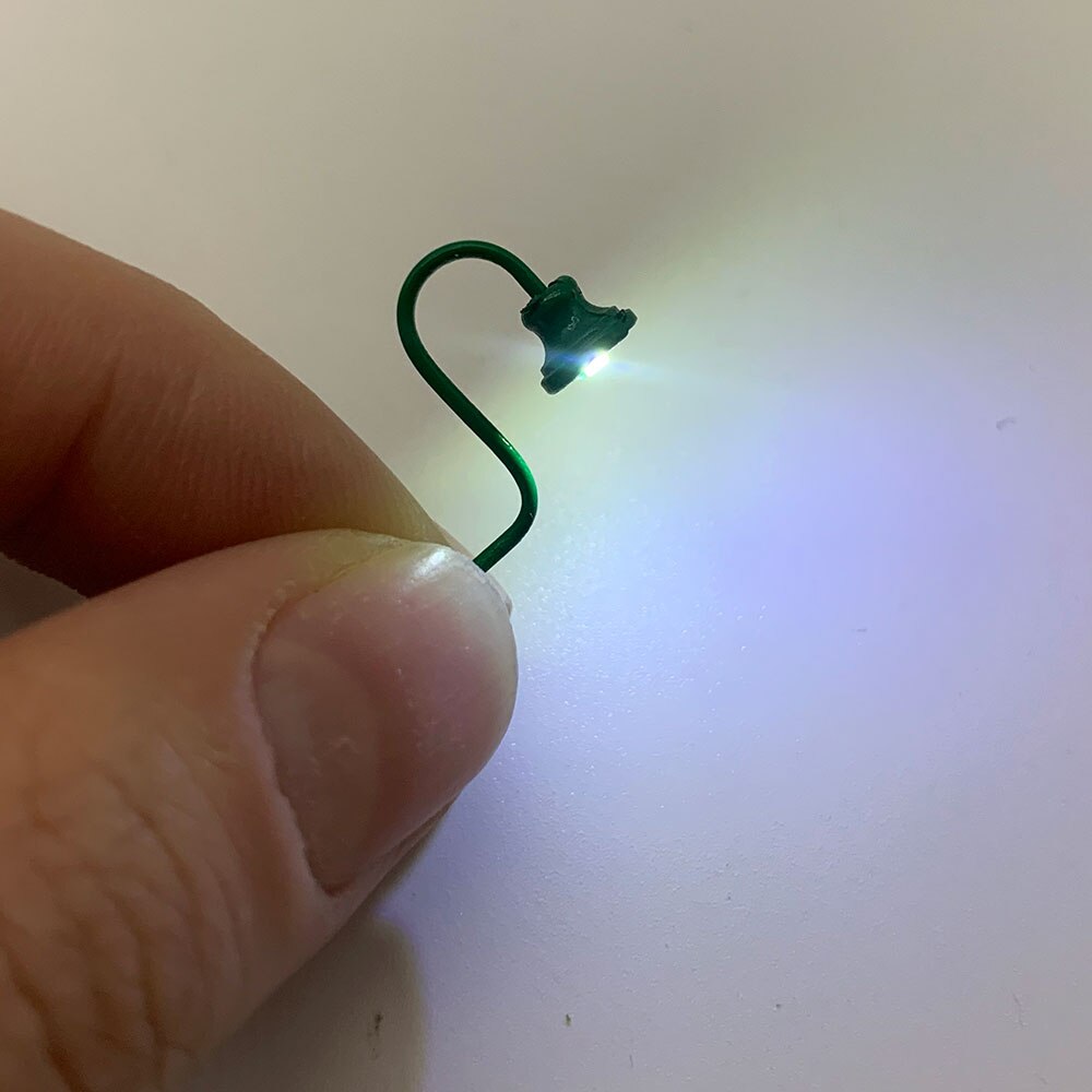 5 Stck ho Maßstechen Klassische Zauberstab Halterung Schwanenhals Lampen/Straße Lampe Modell, Der Eisenbahn/Modell Park Lampen/eisenbahn Layout: 5stck Cold weiß