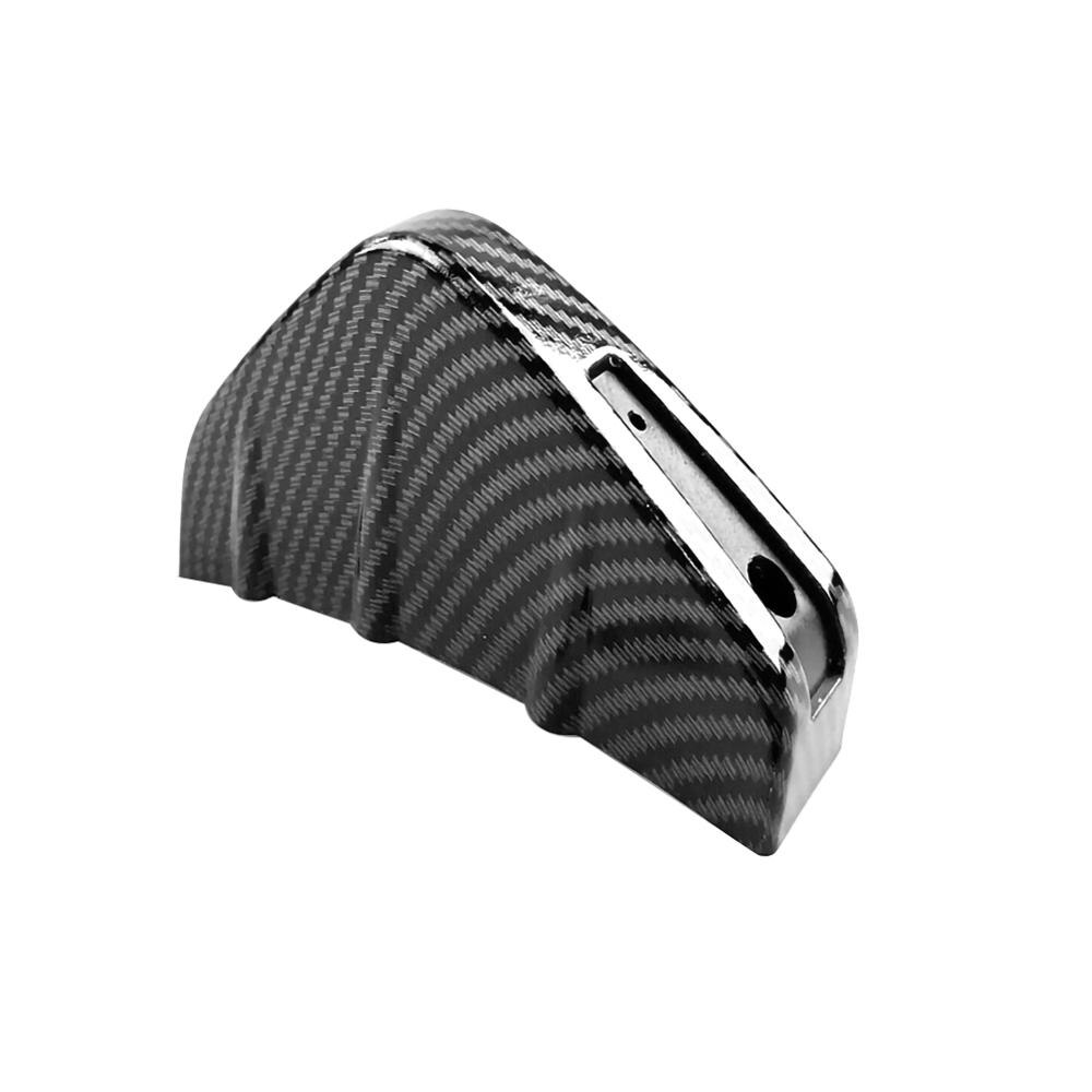 Alerón para parachoques trasero de fibra de carbono para coche, 4 Uds., Protector Universal para parachoques trasero de SUV, moldura de aleta de tiburón