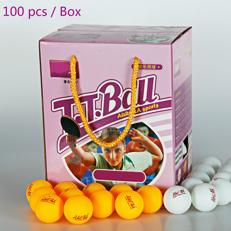 Celuloide, pelota de tenis de mesa, entrenamiento de juegos y entretenimiento, 100/caja de alta dureza buena elasticidad pelota de ping-pong