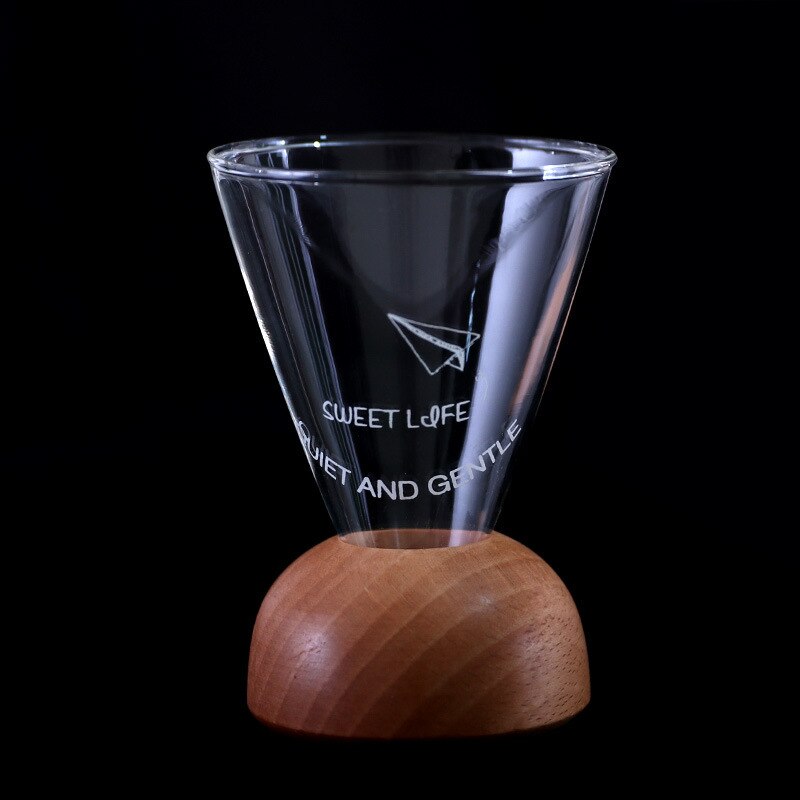Detomate-vaso de cóctel de arcoíris, con Base de madera de haya, soporte Pausse café, licor, Vodka, copa de vino para Bar y club nocturno: Style A