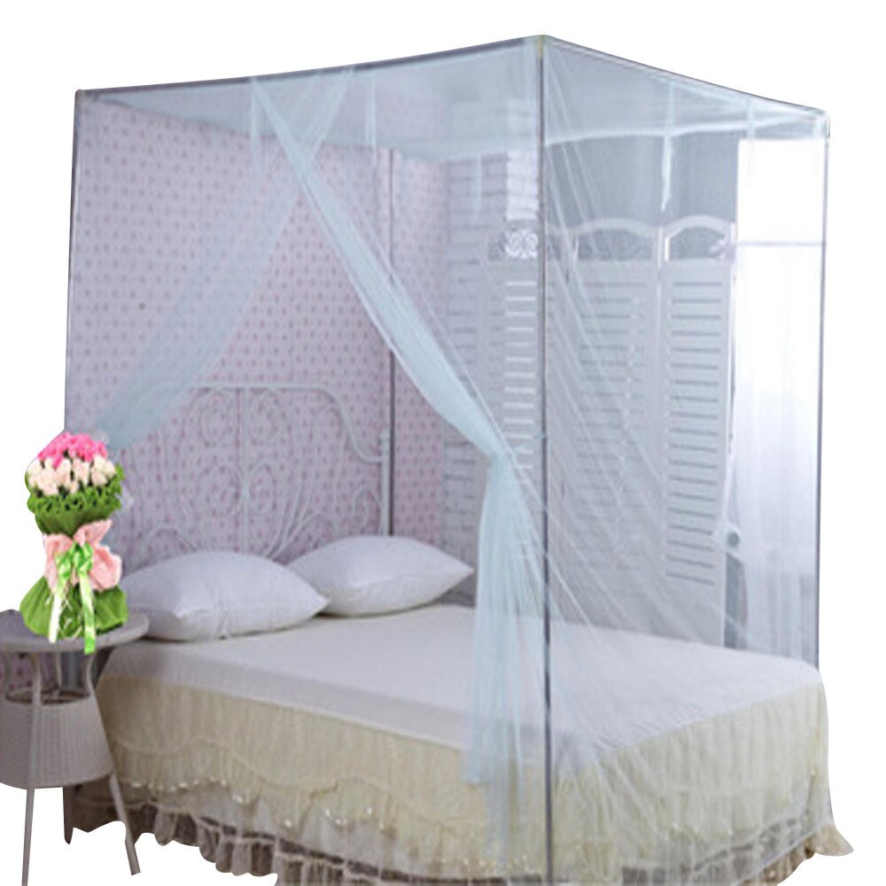 Fast ! 150x200cm Rectangle Mosquito net bed Polyester Student Sleeping Curtain Bed Canopy Net Full Queen King Size Net