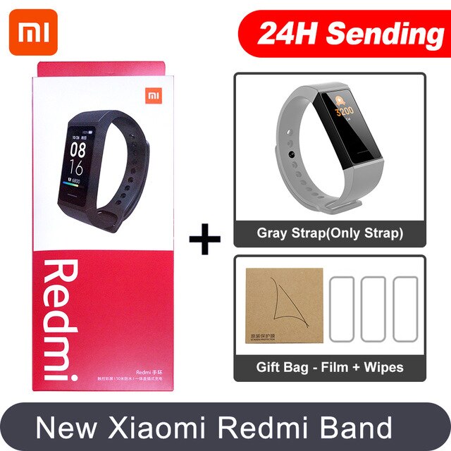 In Magazzino Xiaomi Redmi Band Smart Wristband Fitness Del Braccialetto Più Viso 1.08 "Touch Screen a Colori 14 giorni 2020 redmi banda intelligente