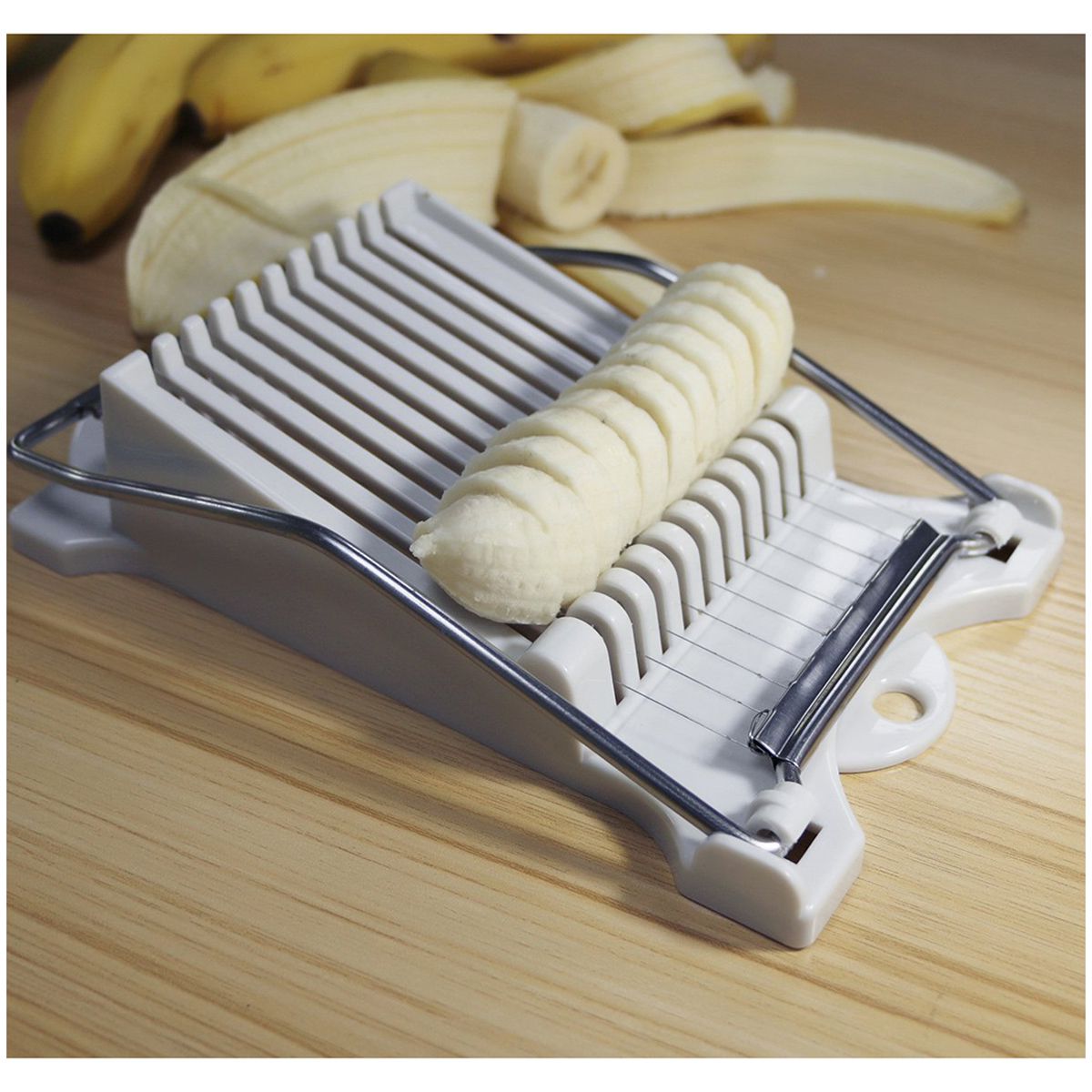 Multifunktionskøkken til skiver æg skinke pølse banan frugt og grøntsager rustfrit stål skære maskine madlavning værktøjer