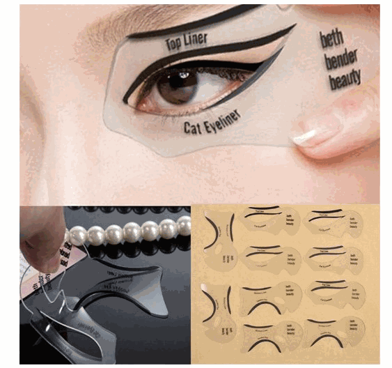 Trucco degli occhi Modello di Ombretto eyeliner di Trucco Strumento di Carta di Occhio di Gatto Delle Donne del Gatto di Linea pro eyeliner stampino modello plasmatore Modello