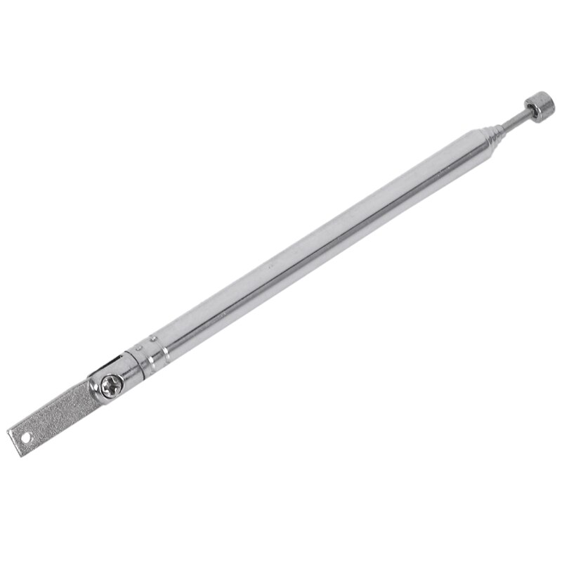 Replacement 39cm 6 Sections Telescopic Antenna Aerial for Radio TV