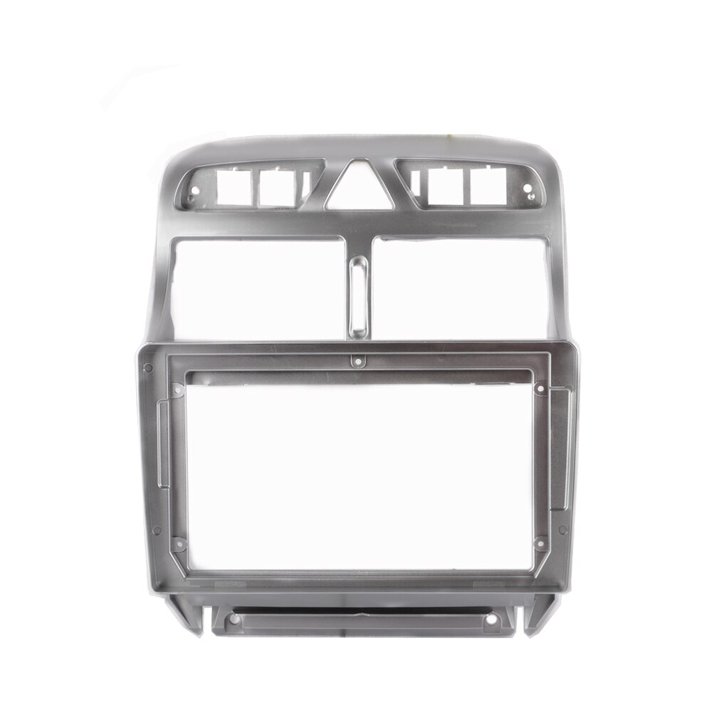 Dobbel din abs plast trim fascia ramme for peugeot 307 refit 9 tommers bil android radio navigator dvd montering dashbord: Default Title