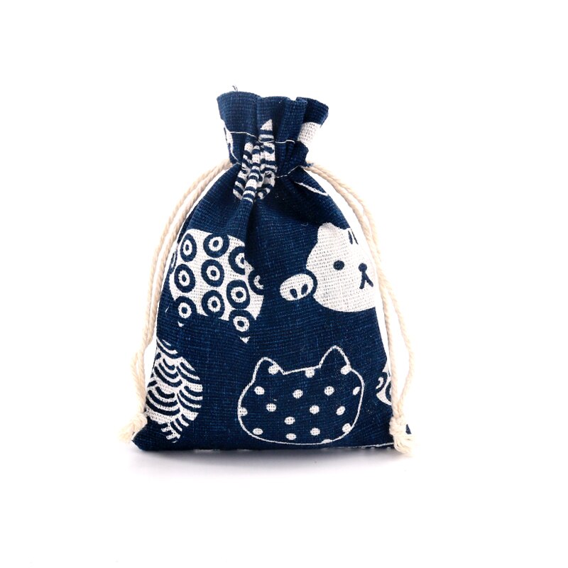 5 sztuk/partia kolorowe wzory pościel torby bawełniane 10x14cm Wedding Favor cukierki bransoletka biżuteria torby do pakowania muślinu torba na prezent woreczki: A11