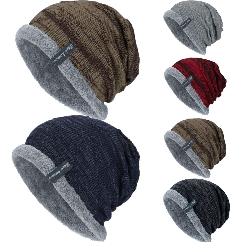 Warm Wintter Cat For Women And Men Unisex Plush Knitted Baggy Beanie Knit Hat Snow Caps Elastic Free Szie