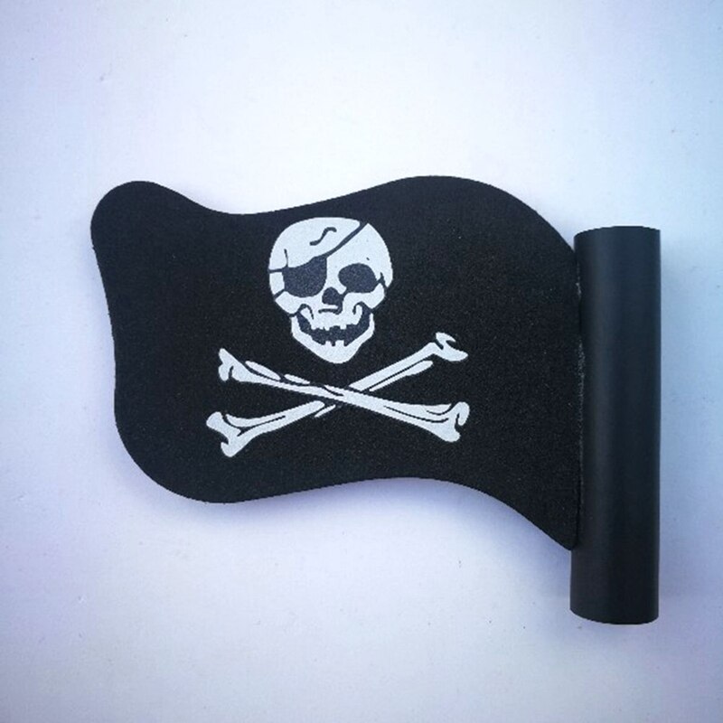 Antenne de voiture en forme de boule noire, crâne de Pirate, drapeau d&#39;avertissement, stylo, décoration en boule aérienne pour voiture, accessoires de style extérieur: Default Title