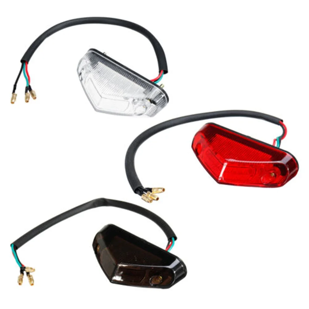 Car 26Cm White Red Black Motorcycle Motorbike Headlight Taillight Rear Stopping Light Indicadores DRL Para Motos De Cross