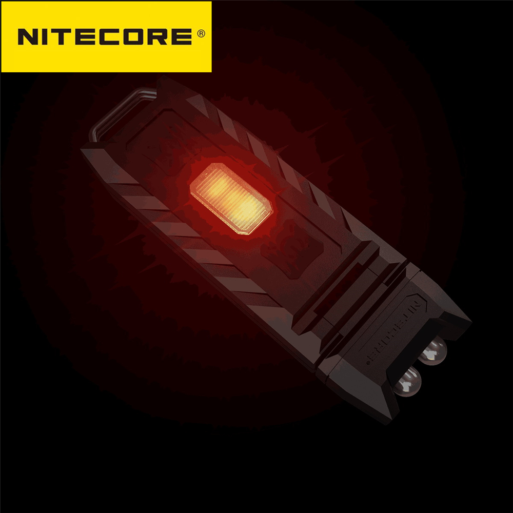 Original nitecore polegar keylight chaveiro lanterna thumb leo worklight acampamento edc bolso lanterna led caminhadas luz portátil