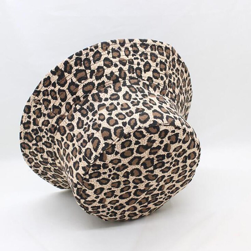 Della Stampa del leopardo Del Cappello Della Benna Per La Spiaggia di Sport Fisherman Cap Corsa Esterna Del Cappello Protezione Del Sole Cappelli Per Gli Uomini E Le Donne Sole del Cappello di pesca