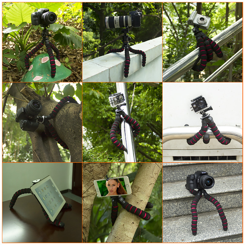 Fosoto Grote Octopus Gorillapod Digitale Camera Smartphone Mini Statief Flexibele Grip & Mount Ball Head Voor Gopro Nikon Dslr