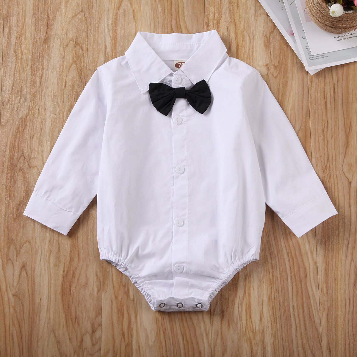 Pasgeboren Baby Jongens Outfits Jumpsuit Zomer Kleding Gentleman Strik Tie Bodysuit Lange Mouwen Kleding