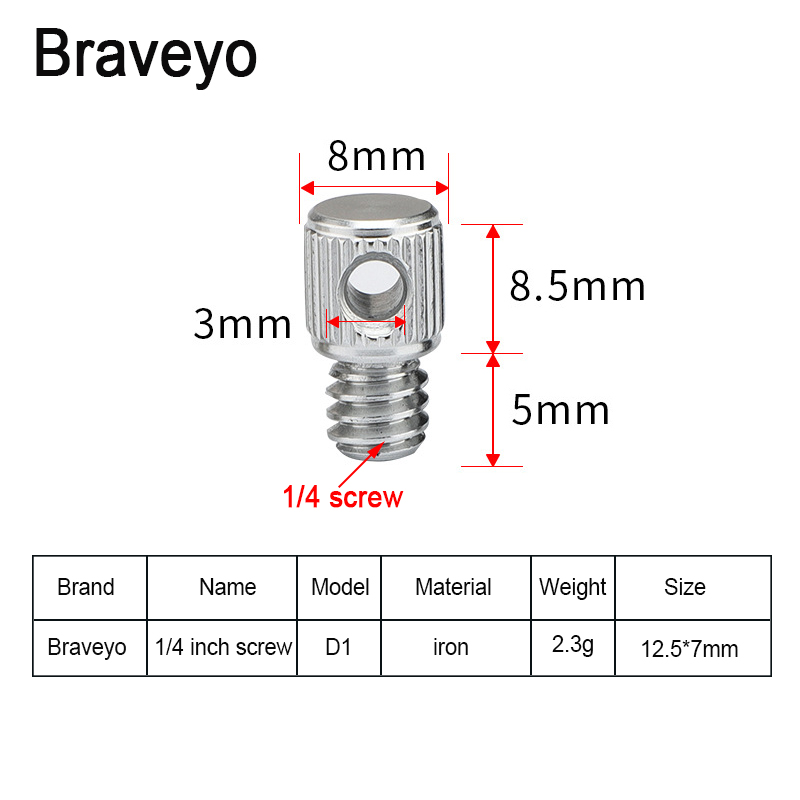 1/4 Cal smycz śruba D pierścień uchwyt na ramię pasek do mocowania Adapter aparat cyfrowy akcesoria do studia fotograficznego dla lustrzanka statyw: D2 1PC