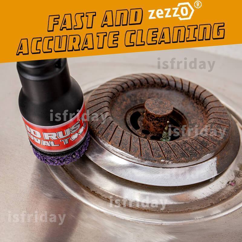 Zezzo Stud Rust Removal Tool Fast And Easy Rust Removal Hand Tools Fits 1/2" Impact Wrenches And Electric Drills