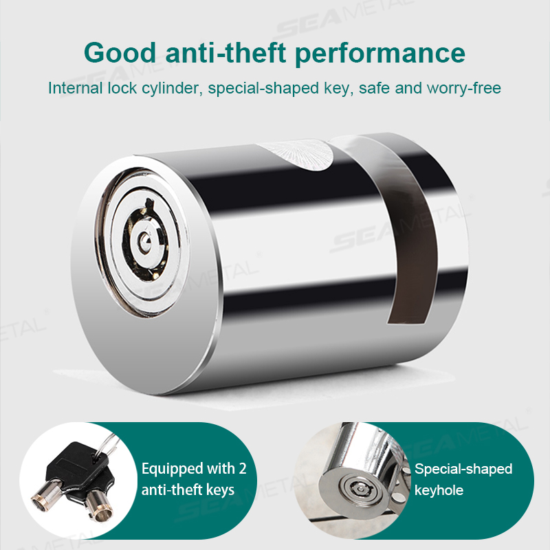 Seametal-moottoripyörän levyjarrulukko kompakti kokoinen metalliseos moottoripyörän levylukko vedenpitävä ruostumaton avaimeton lukko varkaudenesto