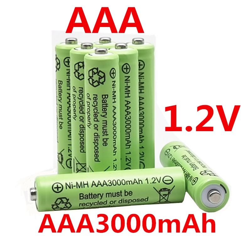 Aaa 3000 Mah 1.2 V Oplaadbare Batterij Aaa 3000 Mah Ni-Mh Oplaadbare 1.2 V 2A Batterij