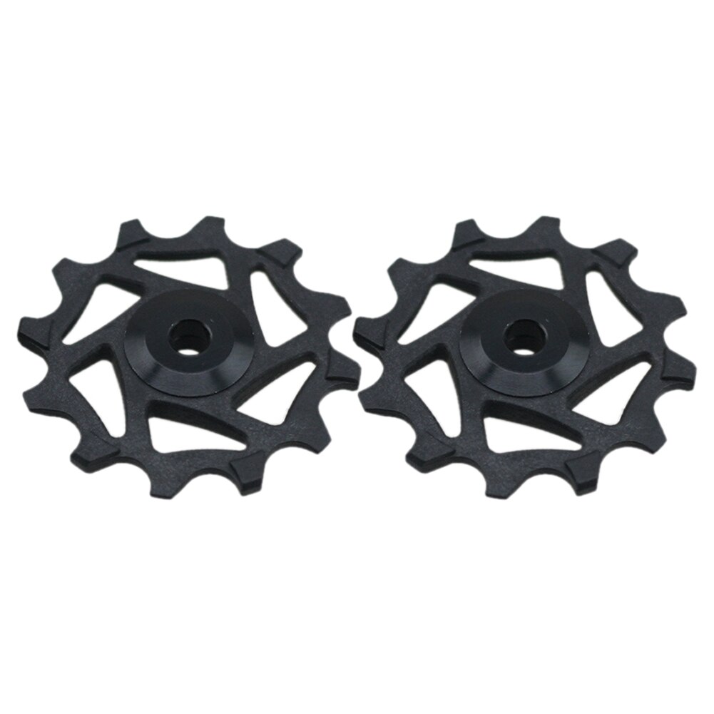 2Stck 12T Fahrrad Schaltwerk Rolle Rad für Sram XX1 X01 Shimano XTR Fahrrad Zubehör: Schwarz