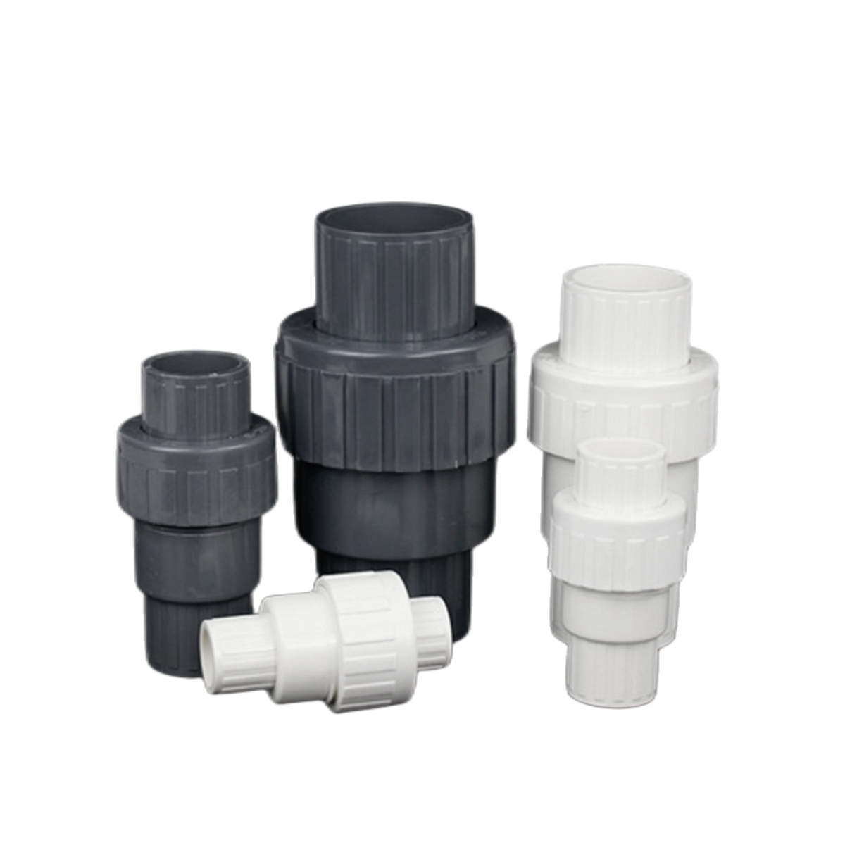 1PC PVC Terugslagklep 20/25/32/40/50mm Waterleiding Een Manier terugslagklep Grijs Aquarium Aquarium Tuin Irrigatie Pijp Gewrichten