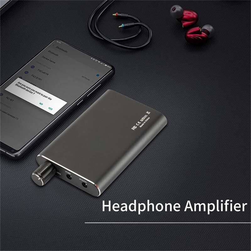 Mini Hifi Hoofdtelefoon Versterker Draagbare 3.5Mm Stereo Audio-uitgang Met Schakelaar Aangedreven Dual-Uitgang Met 2-Niveau boost Voor MP3/4 Pc