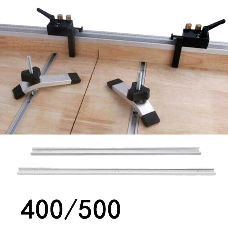 Aluminium Bar Slider T-Tracks T-Slot Jig Fixture for Table Saw Gauge Rod (400Mm)