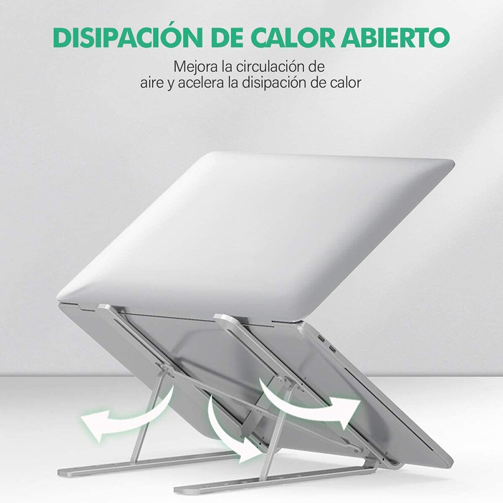 Portable Aluminum Alloy Laptop Lifting Stand Bracket Foldable Height Adjustable Tablet Notebook PC Riser Support Holder