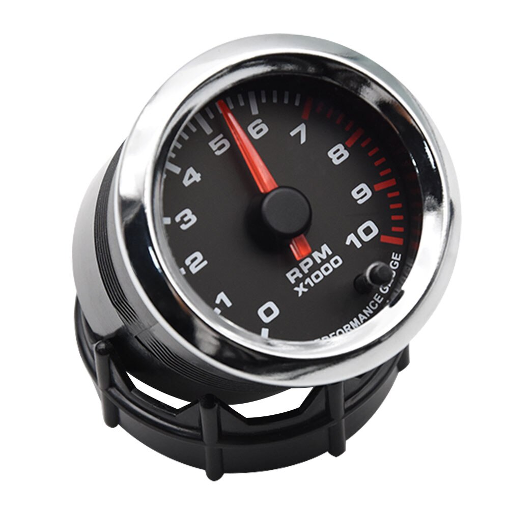 52Mm 7 Kleur Backlight Toerenteller Rpm Meter 4/6/8 Cilinders Auto Gaugelcd Digitale Display Auto Refit Accessoires Voor 12 Volt Auto