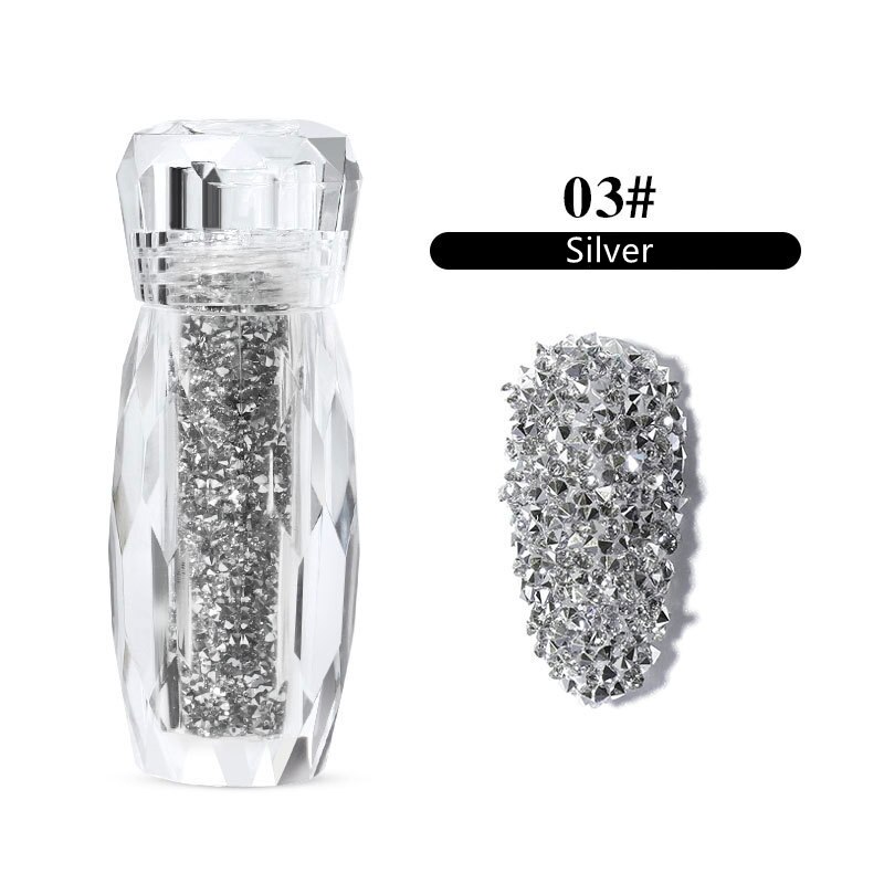1mm diy ab mini lille glas negle rhinestone perler micro nisse krystal glitter negle kunst dekoration manicure tilbehør: 03