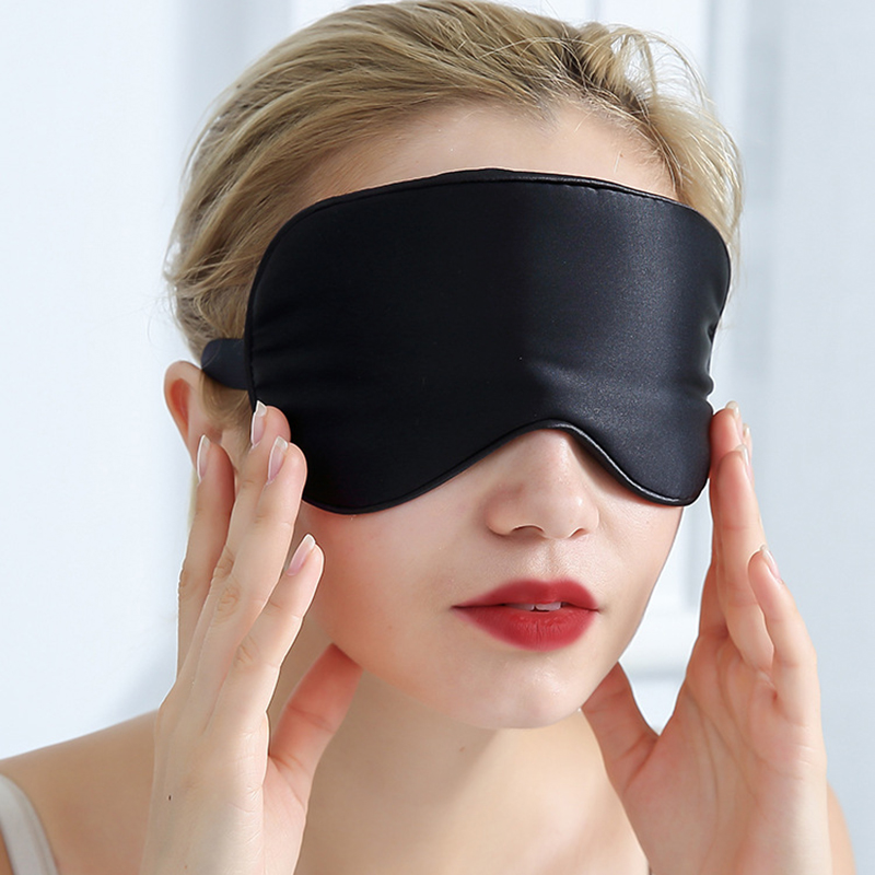 Sovmask 100%  naturligt mullbärssilke mjuk ögonbindel sovande ögonmask för att resa hem sömnhjälp hälsa ögonskugga ögonskydd