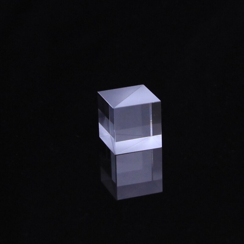 15 * 15 * 15mm Optical Glass Beam Splitting Prism, Semi-reflective and Semi-transparent Cube, Split Ratio 5: 5