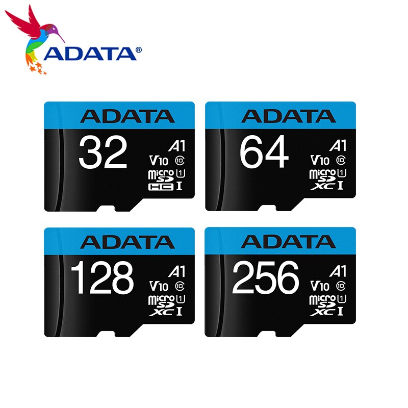 ADATA Micro SD Card 32GB High Speed V10 Memory Card A1 64GB 128GB 256GB Class 10 U1 UHS-I Microsd TF Card