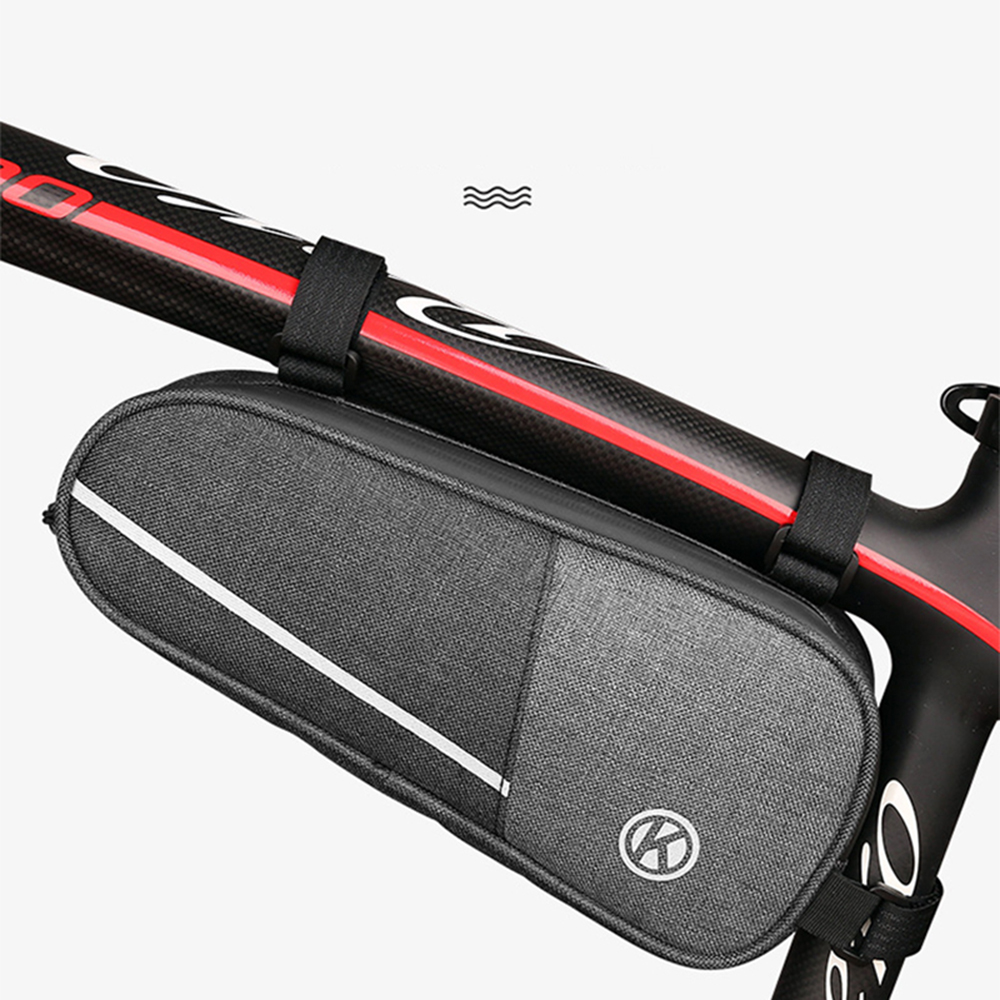 Bolsa para tubo superior de bicicleta, bolsa de armazenamento de quadro de bicicleta, resistente à água, bolsa triangular, acessórios de bicicleta, bolsa para bicicleta de estrada e mtb
