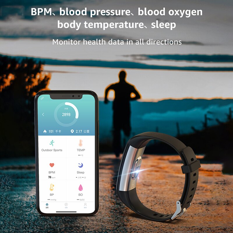 Smart Armband S5 2,0 Schrittzähler Blutdruck Herz Rate Monitor Fitness Tracker Smart Uhr Armband Wasserdichte Erwachsene Kinder