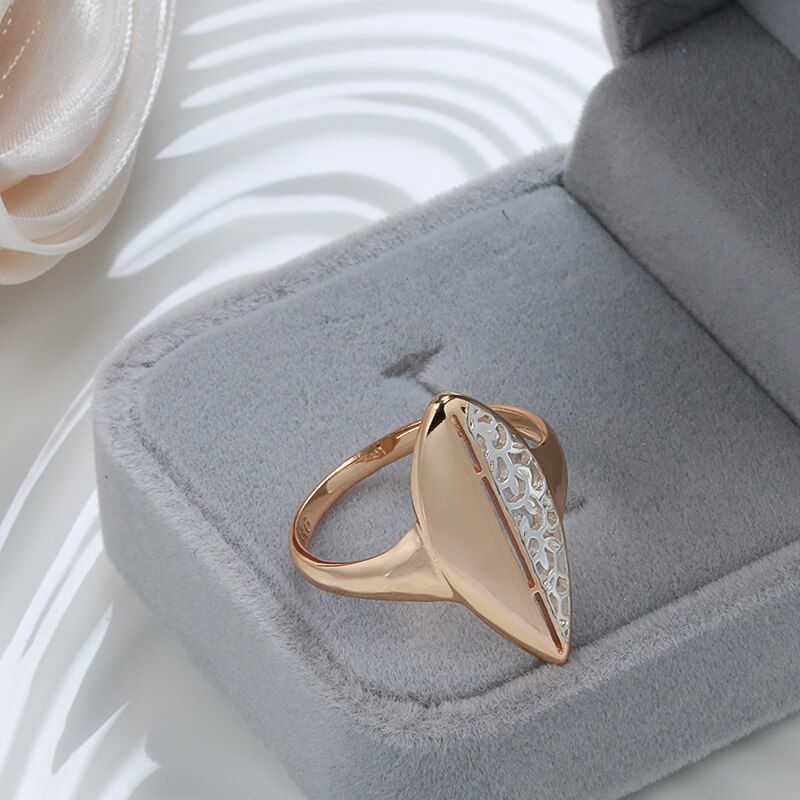 Syoujyo 585 Goud 14K Leaf Ring Voor Vrouwen Vintage Sieraden Holle Zilveren Patroon Elegante Etnische Bloem Trouwringen