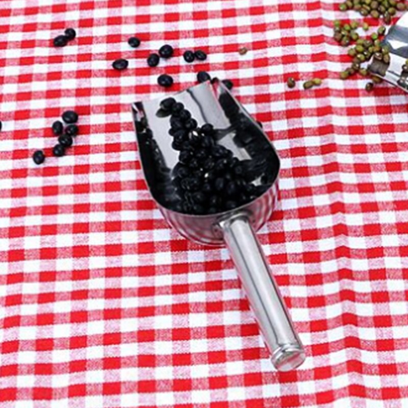 Stainless Steel Ice Scraper Food Buffet Candy Bar Ice Scoops Shovel Kitchen Cooking Tool Food Flour Candy Scraper
