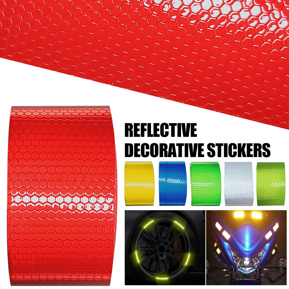 5cm * 300cm Auto Reflektierende Band Dekoration Aufkleber Auto Warnung Sicherheit Reflexion Band Film Auto Reflektor Aufkleber