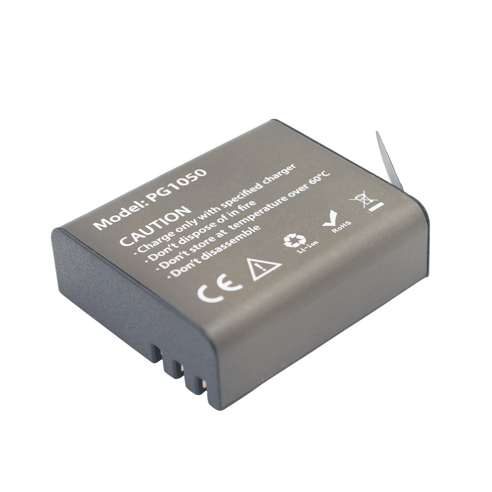 GTF 3,7 V PG1050mAH batería para EKEN Cámara de Acción H9 H9 H3 H3R H8PRO H8R H8 pro SJ4000 SJCAM SJ5000 m10 SJ5000X batería de recarga