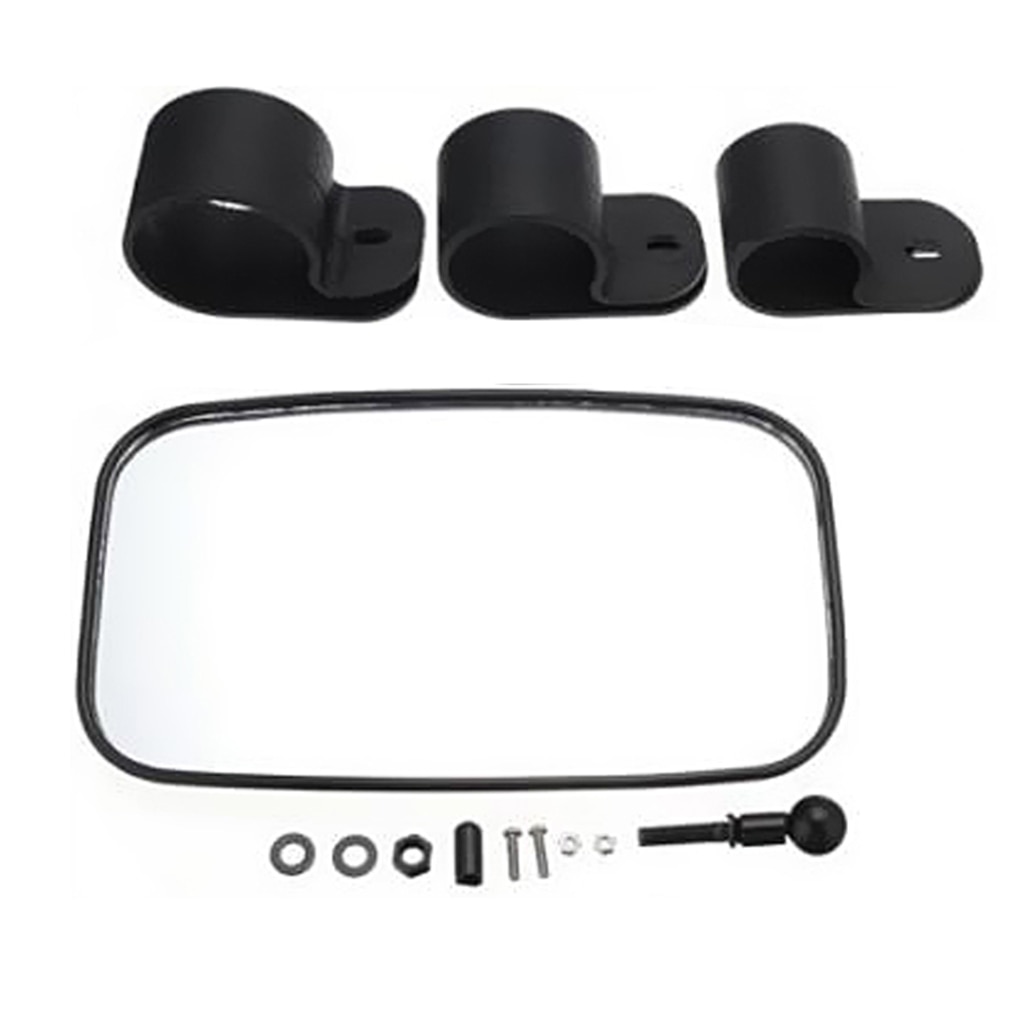 Universal Rear View Mirror Backup Auxiliary Wide View For Car Truck SUV ATV Black