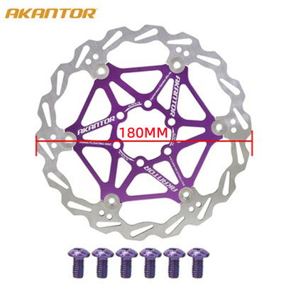 AKANTOR-Rotos de freno de refrigeración para bicicletas, bicicletas de carretera Mtb, acero inoxidable ultralig, rotor flotante, 160 mm, 180 mm, 203 mm