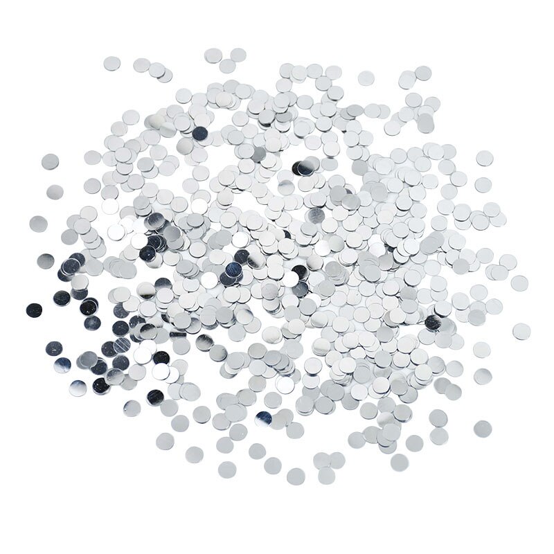 Décoration de Table pour fête d'anniversaire et mariage, disque circulaire brillant Rose, or, argent, vert, bleu, paillettes rondes, confettis, 15, g/sac, 6mm: Z04