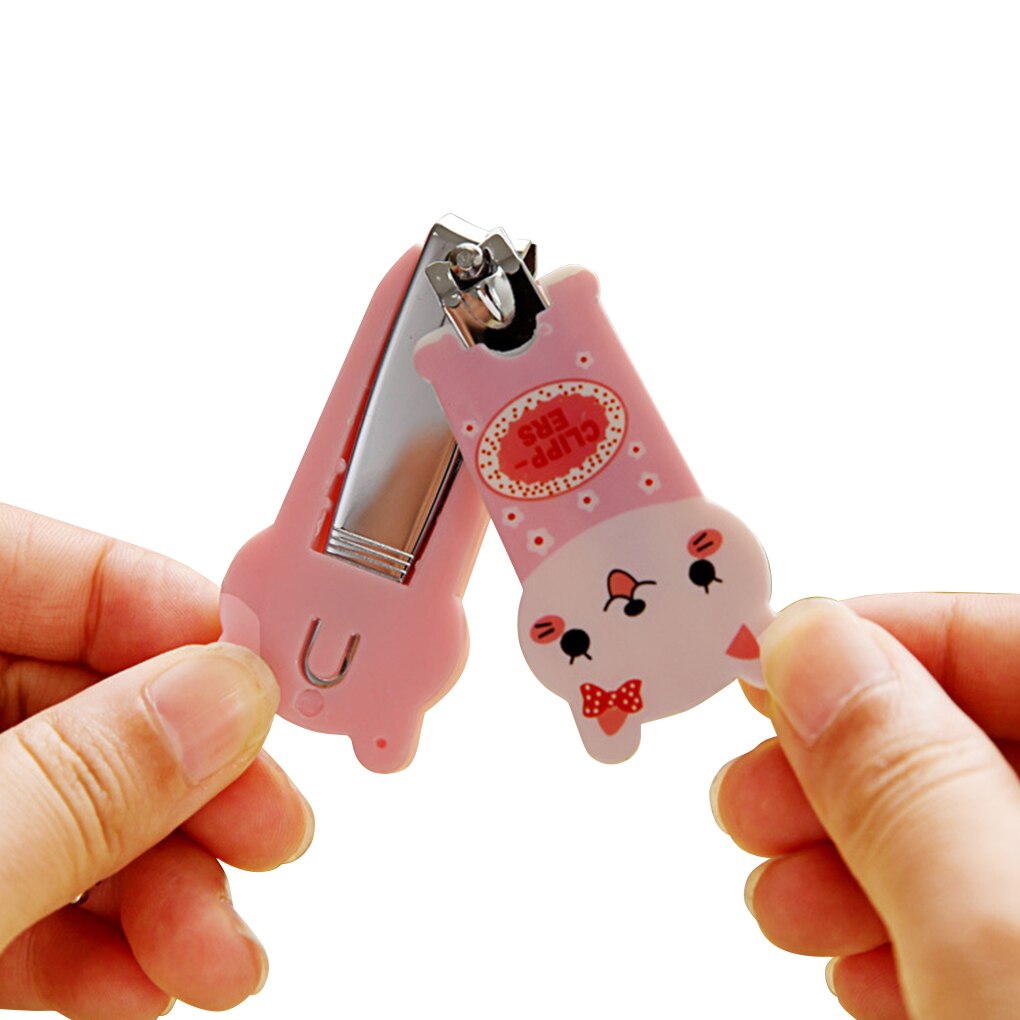 Nail Clipper Plastic Metal Nail Art Trimmer Cartoon Portable Manicure Clipper Pattern Random