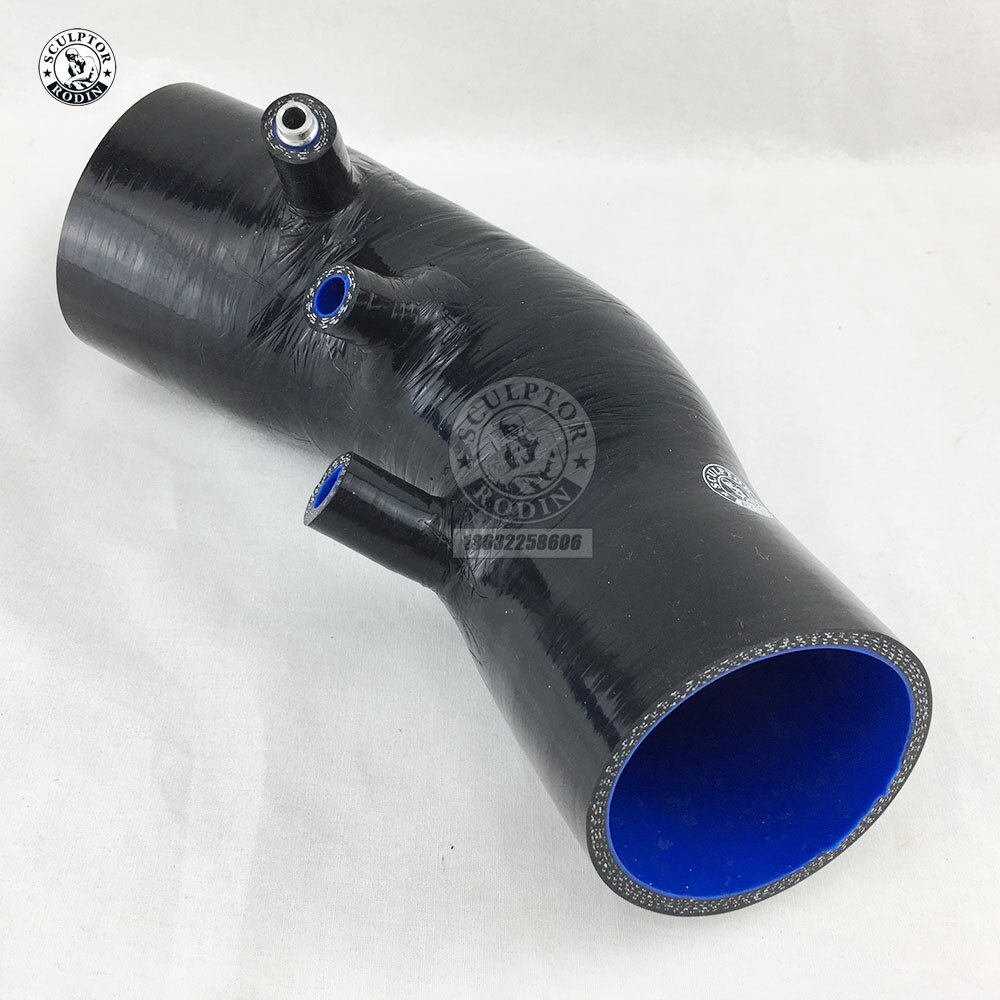 Siliconen Inductie Slang Intake Voor Honda Civic FD2 FG2 K20A (1 Stuks) Rood/Blauw/Zwart: K8-27 BLACK