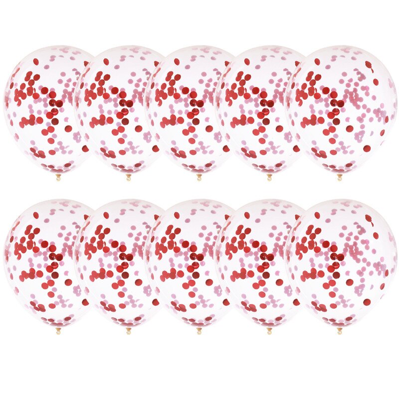 Tegneseriehat 10 stk pailletter ballon sæt 12 tommer jule bryllup fødselsdag farverig ballon konfetti ballon børnefest hat: 5