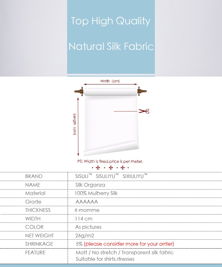 SILK ORGANZA Gauze 108cm width 6momme Silk Chinese Tulle Roll Fabric Supplier Wedding Dress Gauze Peacock Blue NO 02