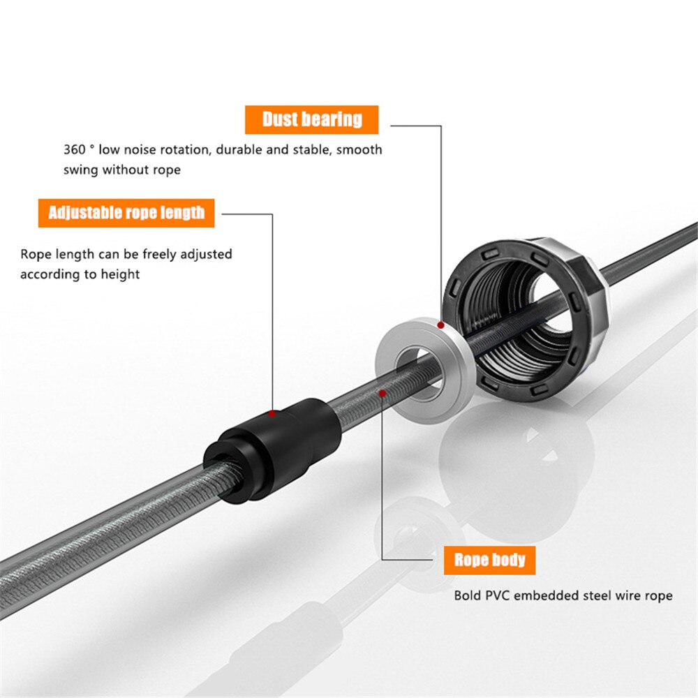 Fitness Jump Rope Bold Steel Wire Weight Jump Rope Sports Test Weightless Fitness Jump Rope Wire Rope Weight Loss Equipment Tool