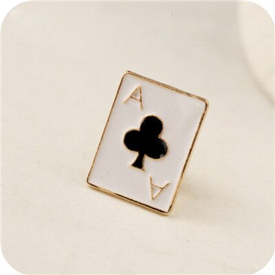 Mooi model poker stijl booch kleine legering metalen kraag bloem perzik hart doos kraag clip kleding decoratie 1 st/zak: Stijl 3