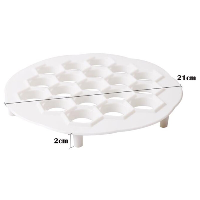 Køkkenbagværk værktøj 21x 2cm dumpling form gør det selv ravioli dumpling maker køkken dej pressemaskine 19 huller